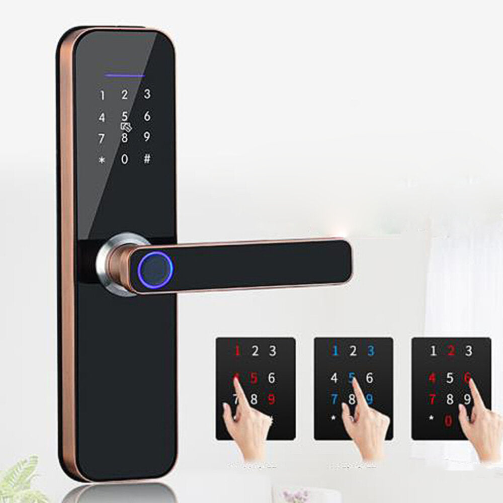 Smart Door Lock Fingerprint Keyless Multi-function Unlock Digital Deadbolt Bluetooth WiFi Key Wireless Room Door Anti-theft