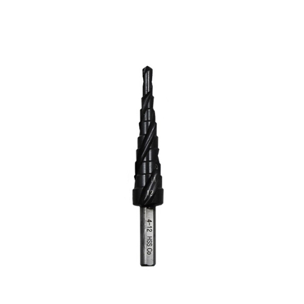 3 Flute 4-12mm 5-23mm Step Drill Bit TiAlN Coated HRC62-65 HSS-Co M35 Cobalt Step Drill Triangular Shank