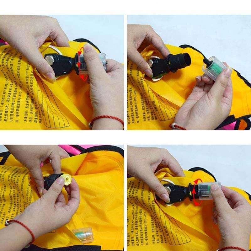 Automatic Inflatable Life Jacket Adult Survival Aid Vest With Luminous Film Super Floating