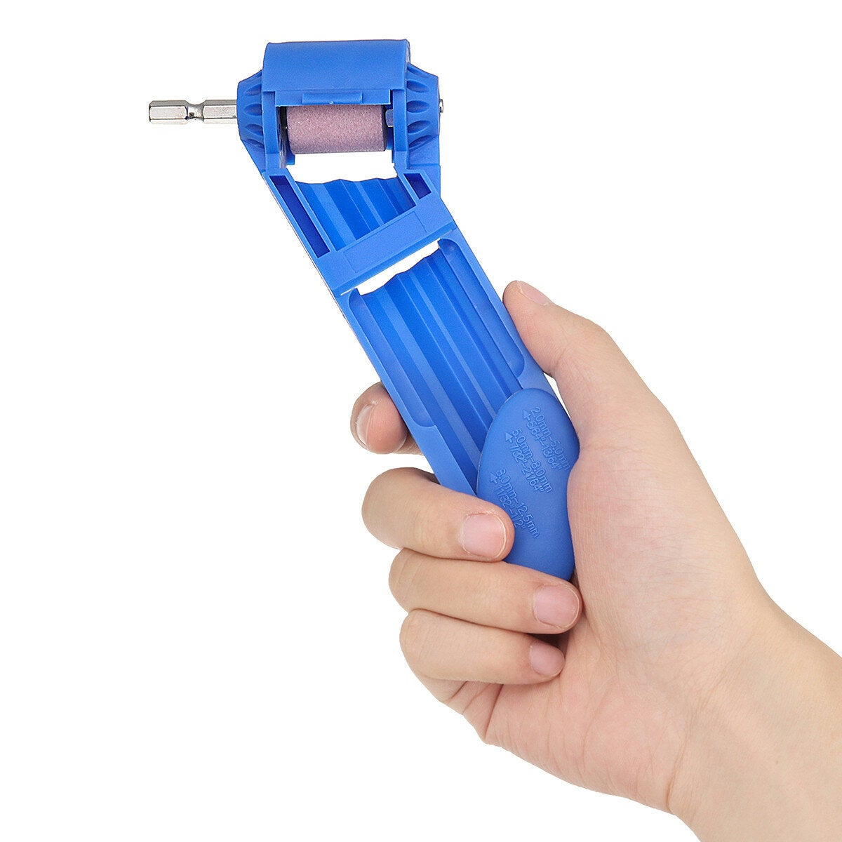 10Pcs Portable Drill Bit Sharpener 2-12.5mm Corundum Grinding Wheel Powered Tool for Drill Polishing