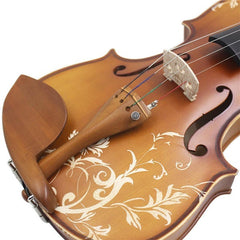 4/4 Spruce wood Carving Violin with Bow String Mute Case