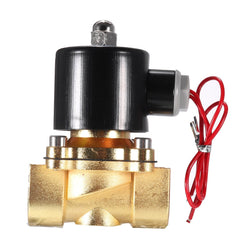 3/4 Brass Electric Solenoid Valve AC 220V/DC 12V/DC 24V Normally Closed Water Air Fuels Valve