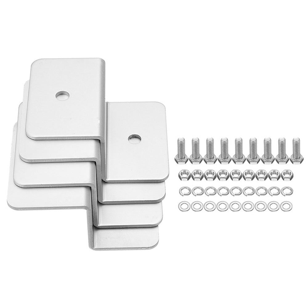 4pcs Solar Panel Mounting Z Brackets Aluminum Alloy Tools Kit for Motorhomes and Yachts