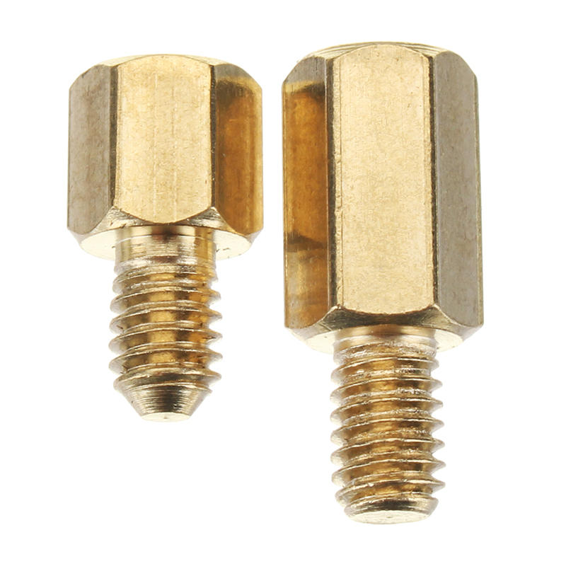 M4BH1 100Pcs M4 Male-Female Brass Hex Standoffs Support Spacer Pillar Screw for PCB Board