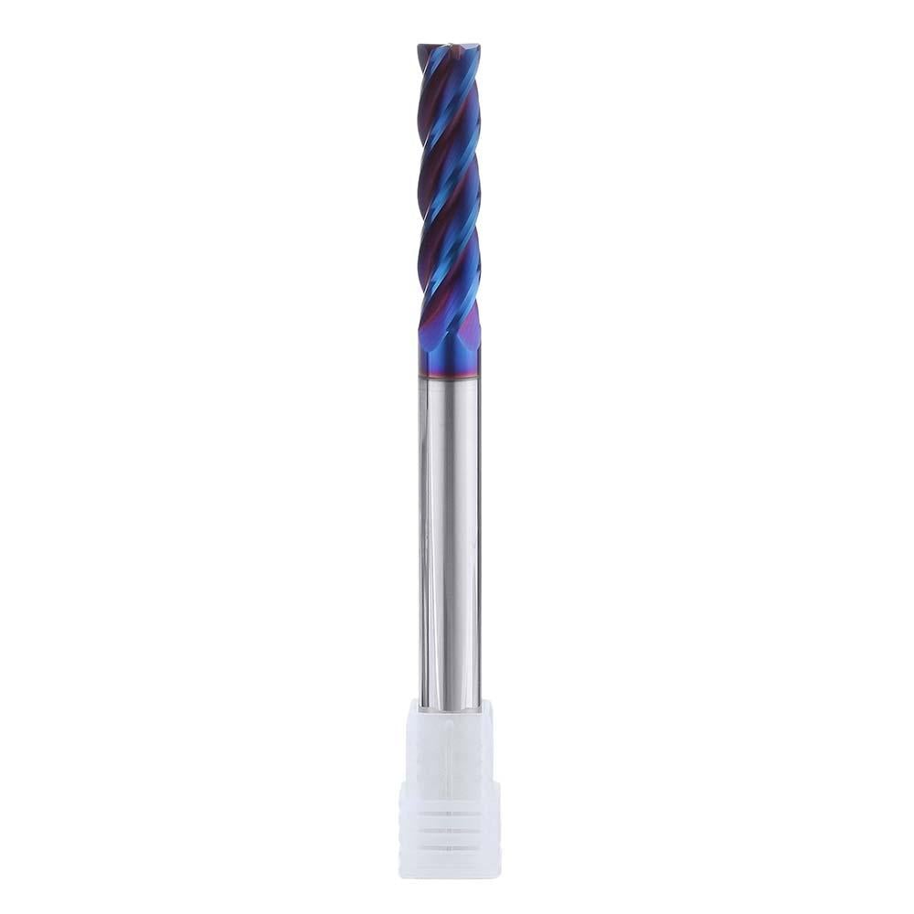 4 Flutes R0.5 Ball Nose Milling Cutter HRC60 Tungsten Carbide NACO Coated Milling Cutter