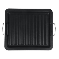 BBQ Grill Pan Steel Plate Non Stick Griddle Plate Cooking Frying Skillet