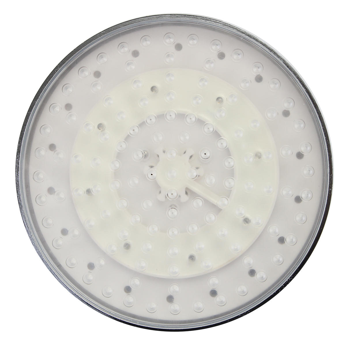 360 Adjustable 8 Inch LED Round Chrome Rain Bathroom Shower Head Rainfall 7 Color Changing Bath