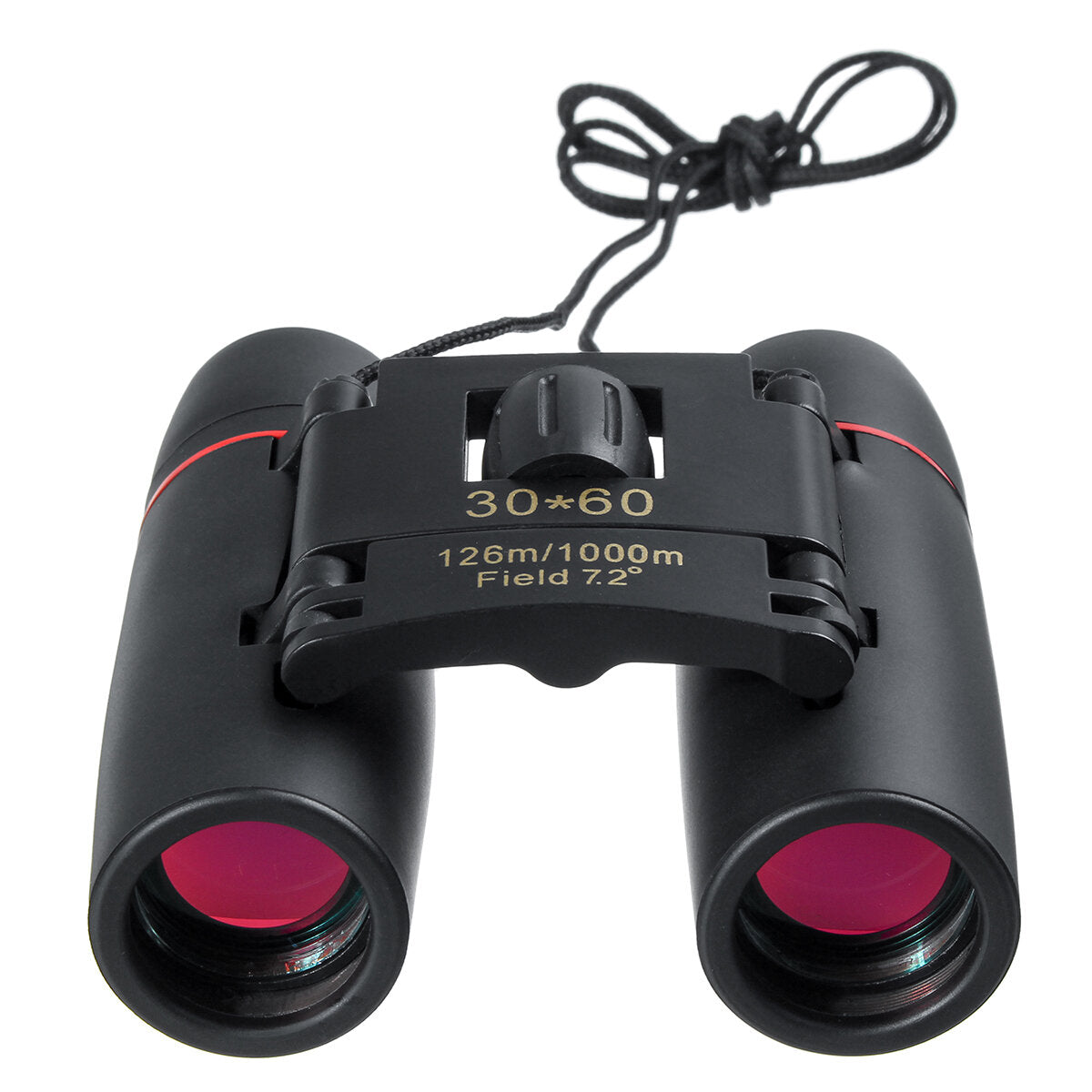 30x60 Folding Binoculars Day Low Light Night Visible 126m 1000m Easy Focus Telescope For Outdoor Camping Hiking Travel Shooting