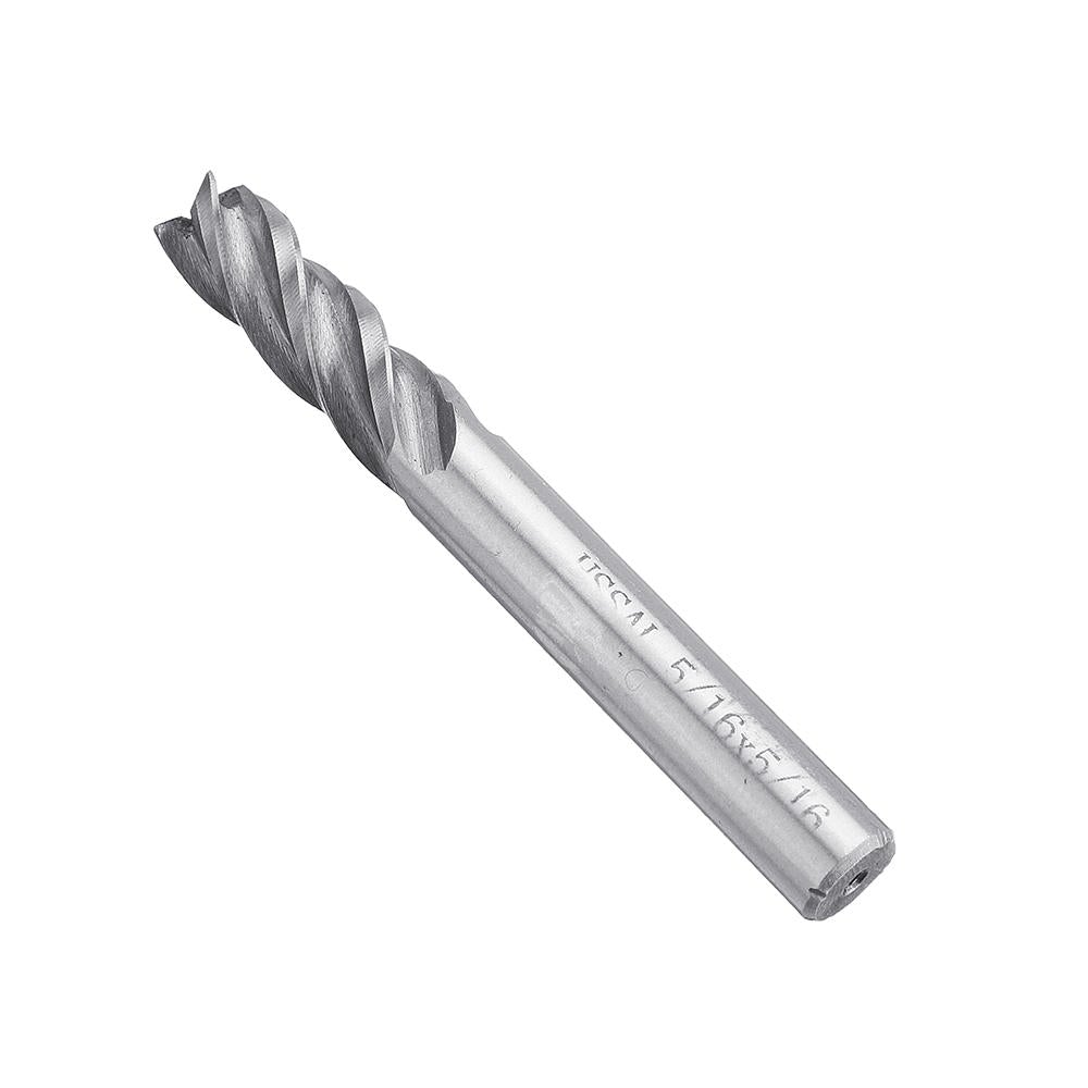 6pcs 3/16-1/2 Inch Imperial Milling Cutter 4 Flutes Spiral CNC End Mill