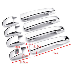 8pcs Set ABS Chrome 4 Door Handle Covers For Chrysler Dodge Jeep