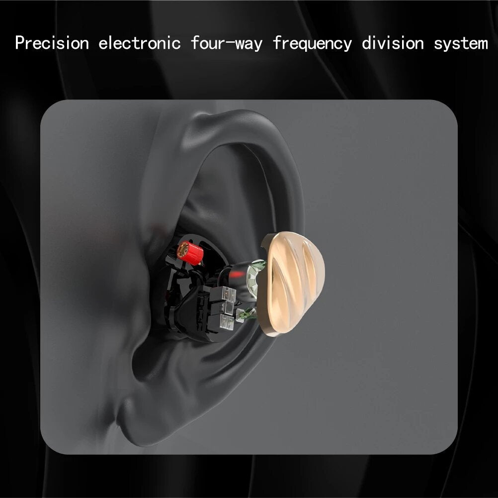 In Ear Wired Earphones MMCX Music Hi-Fi Heavy Bass Monitor Headphones Earbuds Detachable Upgrade Cable