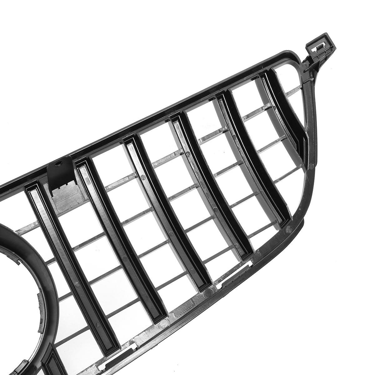 Front Grille GTR Style Grill Silver Vent For Mercedes Benz Chrome