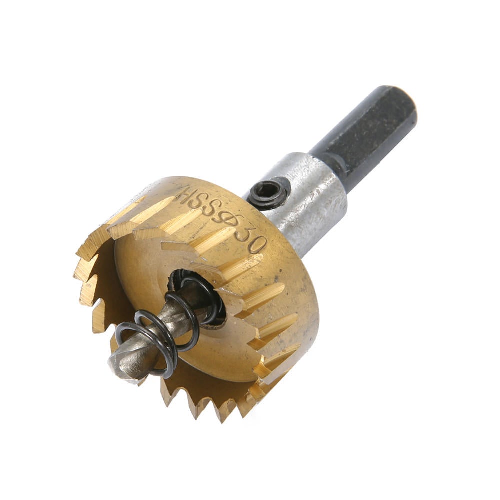 5Pcs HSS 6542 Titanium Coated Hole Sawtooth HSS Hole Saw Cutter Drill Bit Set 16/18.5/20/25/30mm