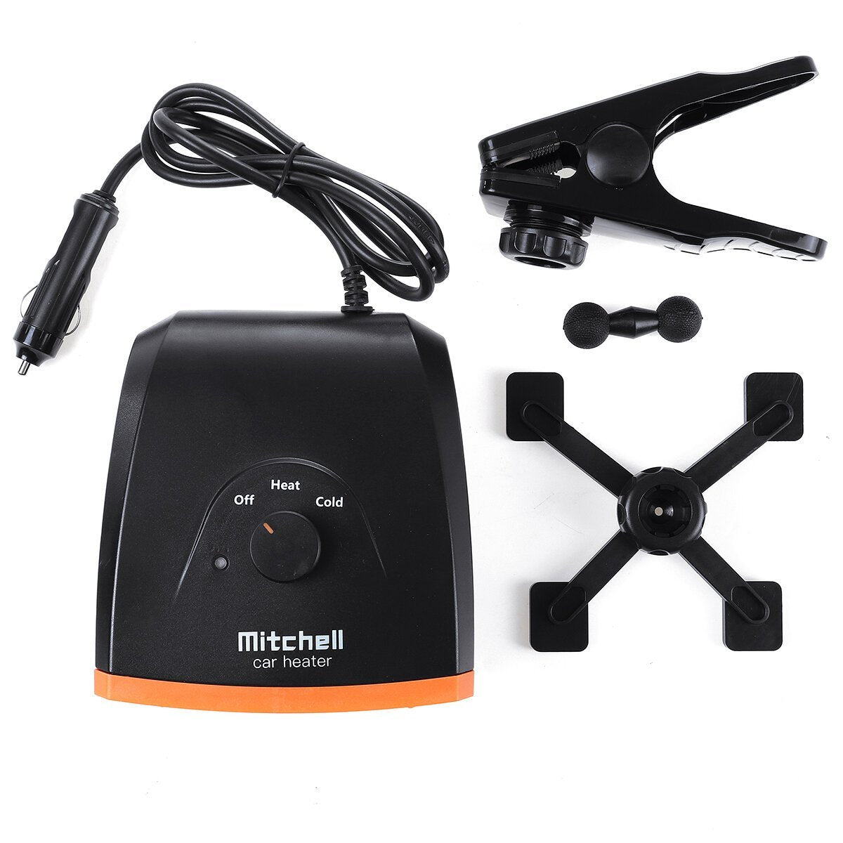12V/24V Car Portable Electric Heater Heating Cooling Fan Windscreen Defroster Demister