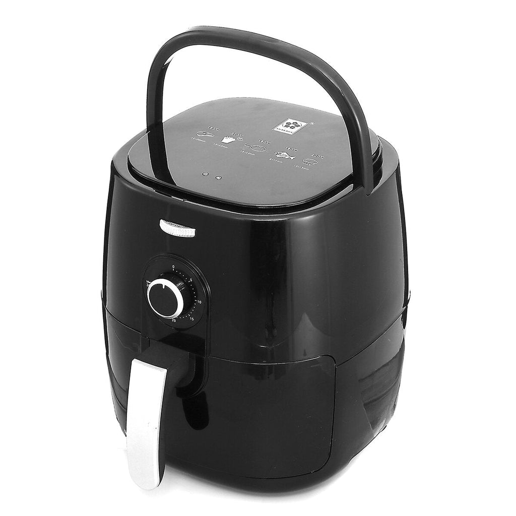 Air Fryer 5/2.5L Large Capacity 1350W Electric Hot Air Fryers Oven Oilless Cooker 360Cycle Heating Nonstick Basket