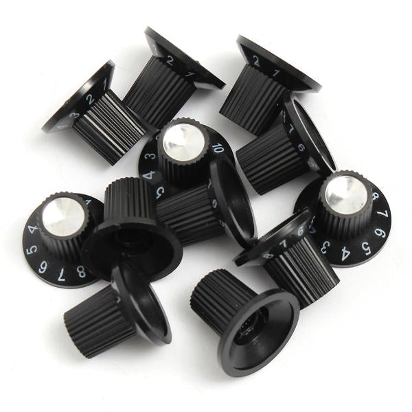 12 x Guitar AMP Knob Amplifier Skirted Knobs Volume Tone Control for Fender