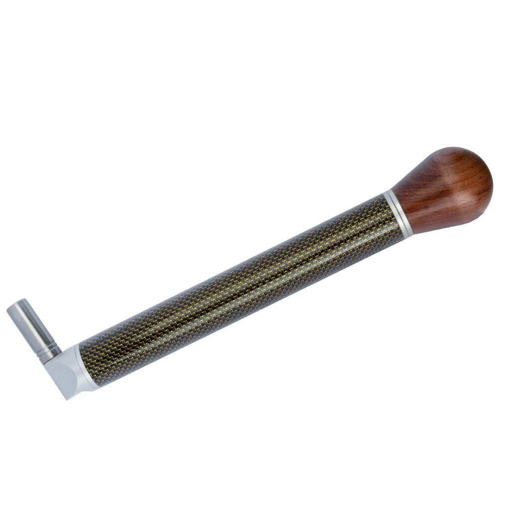 Carbon Tube Piano Tuning Lever Carbon Fiber Gold Silk Braided Tube Piano Tuning Hammer