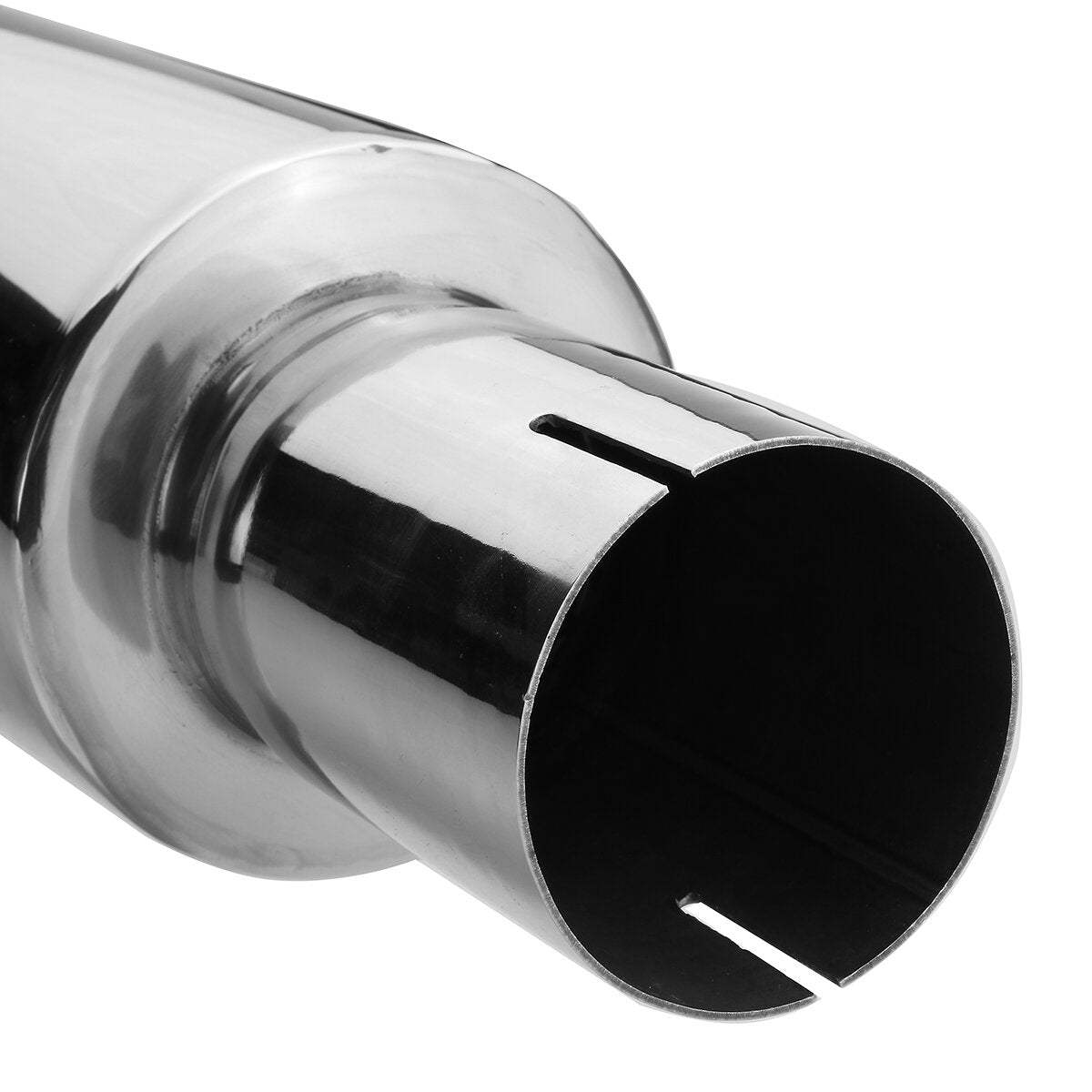 Universal 2.5'' ID 17'' Long Resonator Exhaust Muffler Silencer Stainless Steel