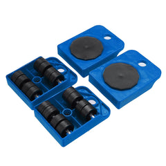 5pcs Heavy Duty Furniture Slider Lifter Movers Tool Kit Roller Transport Trolley