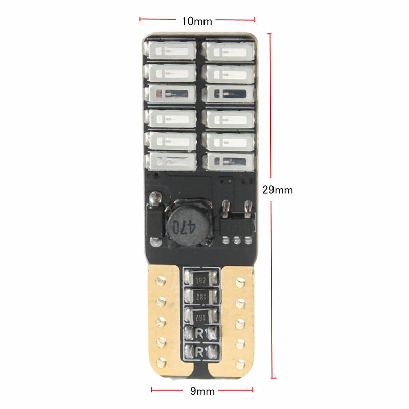 3W 4014SMD 24 LED Canbus Error Free License Side Interior Light Bulb