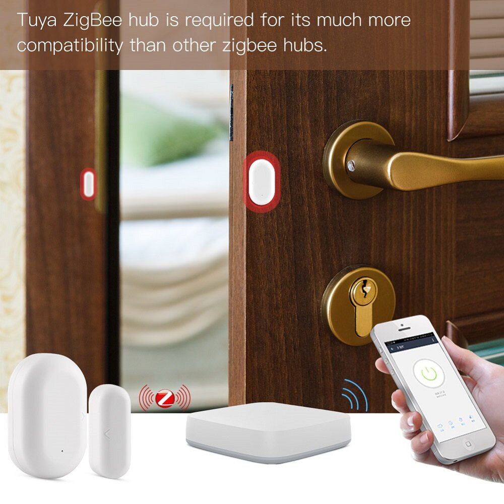 Smart Window Door Gate Sensor Detector Smart Home Security Alarm System Smart Life Tuya App Remote Control