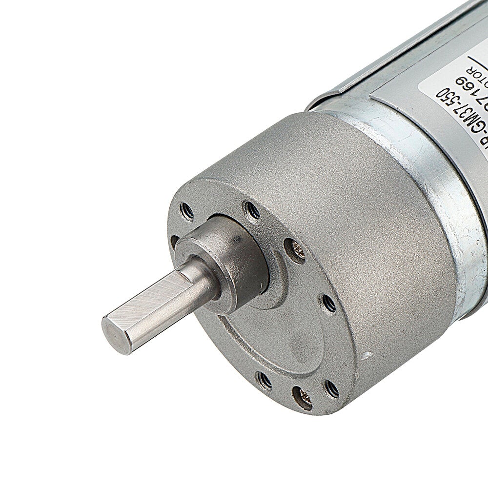 12V 330/550/1650rpm Reduction Gear Carbon Brush High Torque DC Geared Motor