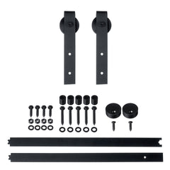 Sliding Barn Door Hardware Track Set Double Roller Kit Antique Classic Bedroom