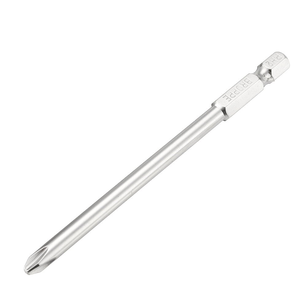 8Pcs 100mm S2 Alloy Steel SL2-SL6 Magnetic Flat Head and Cross Head Screwdriver Bits 1/4 Inch Hex Shank