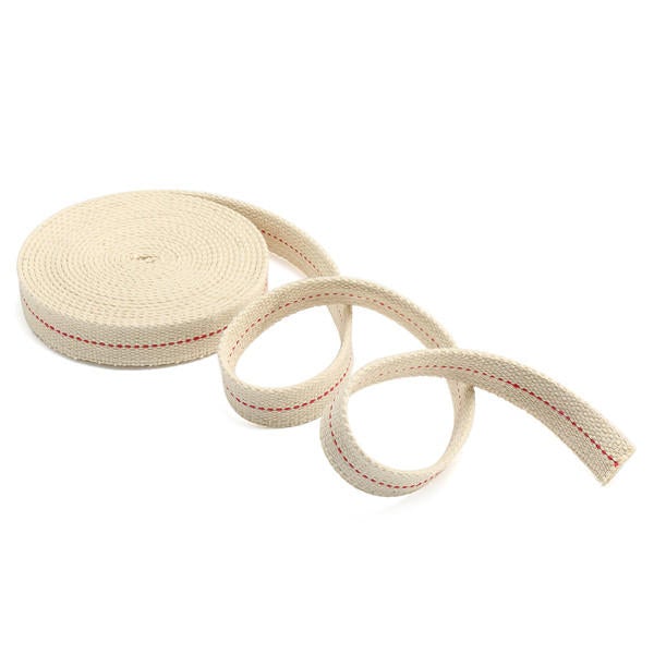 7/8 Inch Flat Cotton Wick 15 Foot Length Wick For Oil Lamps and Lanterns 4.5M