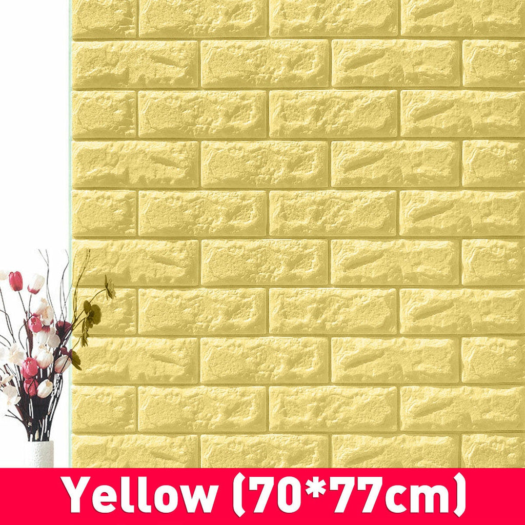 3D DIY Brick Pattern Wallpaper Waterproof Home Living Room Bed Kitchen