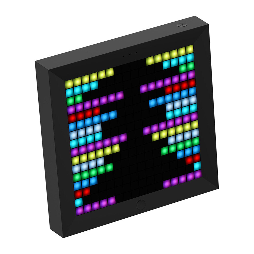 Bluetooth Digital Photo Frame Alarm Clock with Pixel Art Programmable LED Display