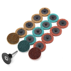 15/30/45Pcs 2 Inch Sanding Discs Set Polishing Pad Non-woven Cloth Abrasive Tools
