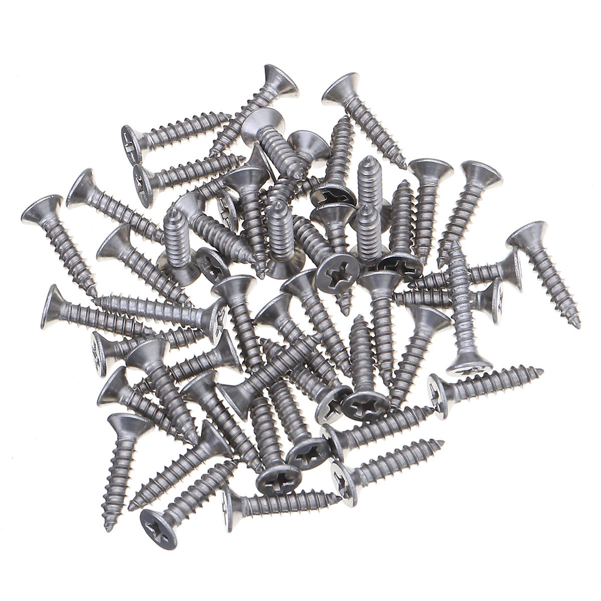600Pcs M2.2/M2.9/M3.5 Stainless Steel Pozi Raised Countersunk Self-Tapping Screw