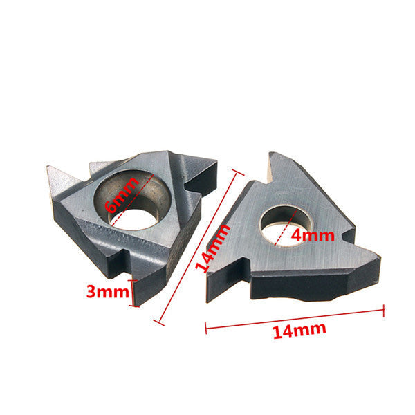 10pcs Carbide Threading Inserts for SER1212H16 Turning Tool