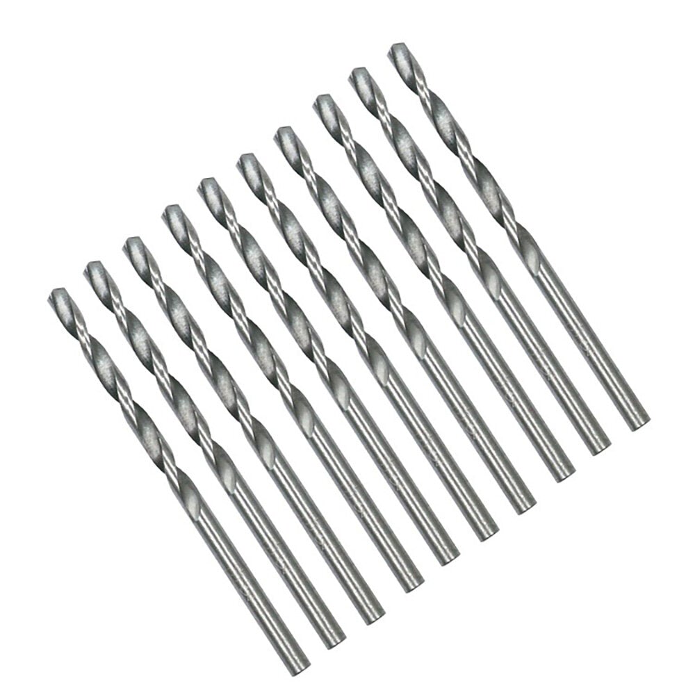 10pcs 0.5-3.0mm Drill Bit HSS Round Shank Twist Tools For Woodworking Repair Tool