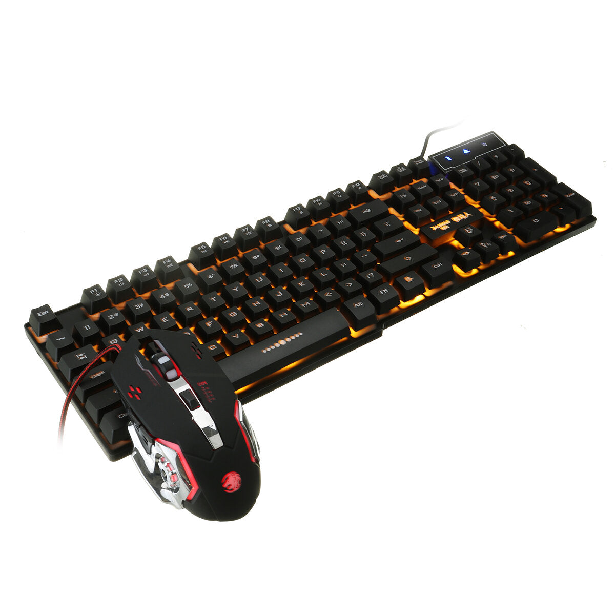 104-Key Waterproof Wired Mechanical Keyboard Headphones Mice Combo With Mic RGB Gaming Set