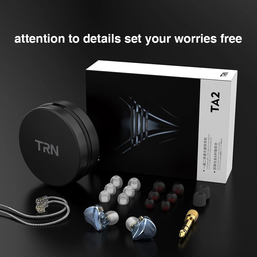 Earphone Knowles 2BA+1DD Driver Hi-Fi Music Sports Earbuds Headset Detachable Cable 2PIN Cable ZS10 PRO ZSX [2BA+1DD]
