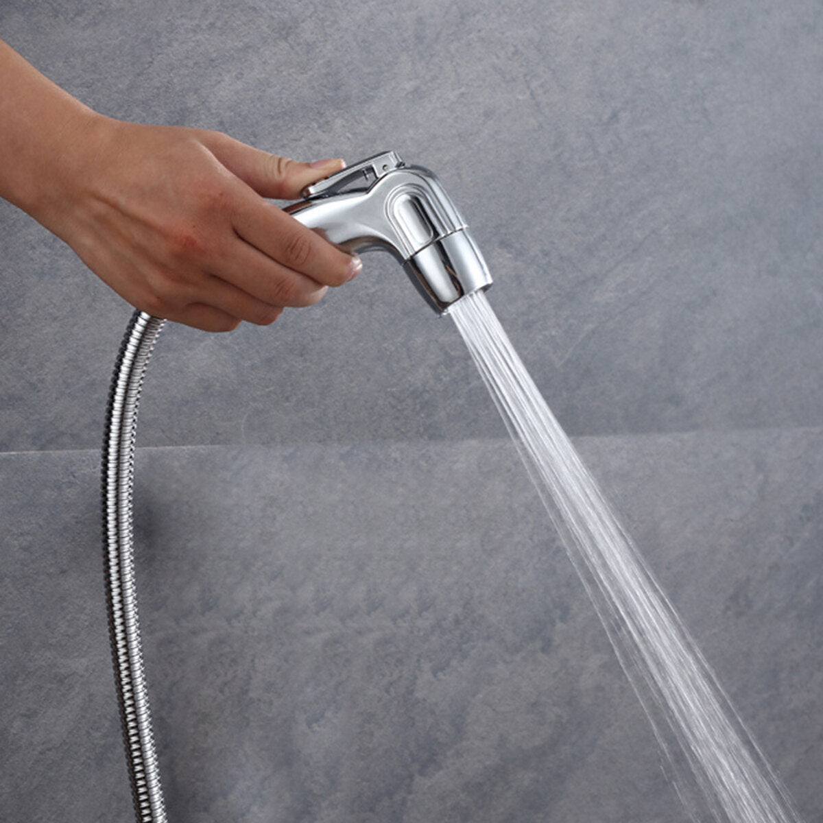 Handheld Toilet Bidet Sprayer Set Kit Douche Bathroom Diaper Cleaning Hose Holder
