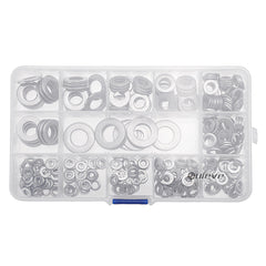 395Pcs Stainless Steel Form A Flat Washer Assortment Kit M4/M5/M6/M8/M10/M12