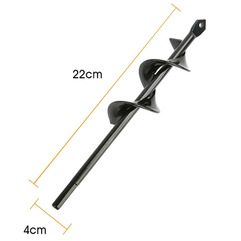 4/4.6/5/8cm Gardening Plant Auger Drill Bit Farm Vegetable Short Rod Earth Post Hole Digger Tools
