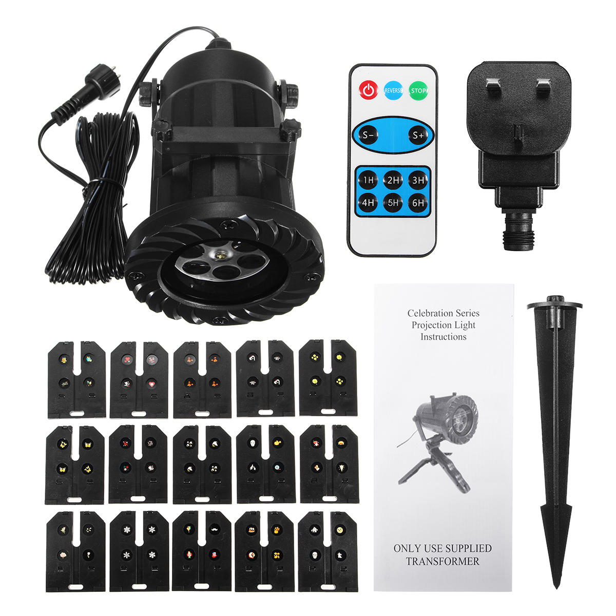 15 Patterns LED Projector Stage Light Party DJ Disco with Remote