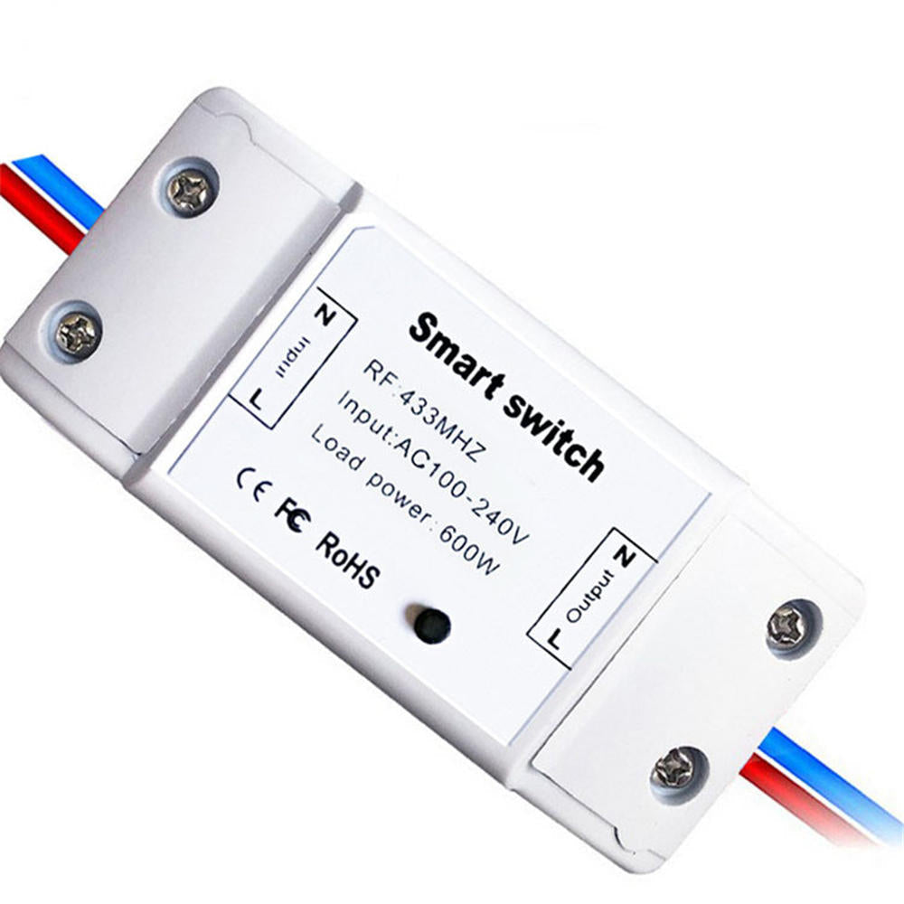Wireless Wifi Tactile Smart Switch Lighting Remote Control 433 MHz Receiver for Smart Home