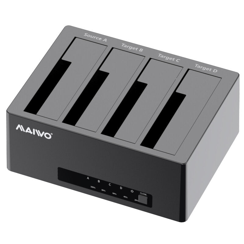 Duplicator HDD Docking Station Data Clone Support Up to 64TB Plug and Play for 2.5'' 3.5'' SATA SSD HDD
