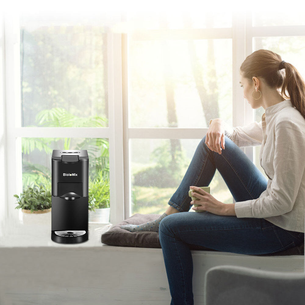Coffee Machine 1450W 3-in-One Capsule Coffee Machine Ground Coffee
