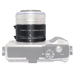 10mm 21mm Metal Auto Focus Macro Extension Tube Ring for Panasonic for Olympus Lumix Micro 4/3 M4/3 Mount E-M5 E-M10 GX7 G6 G85 GX9 G7