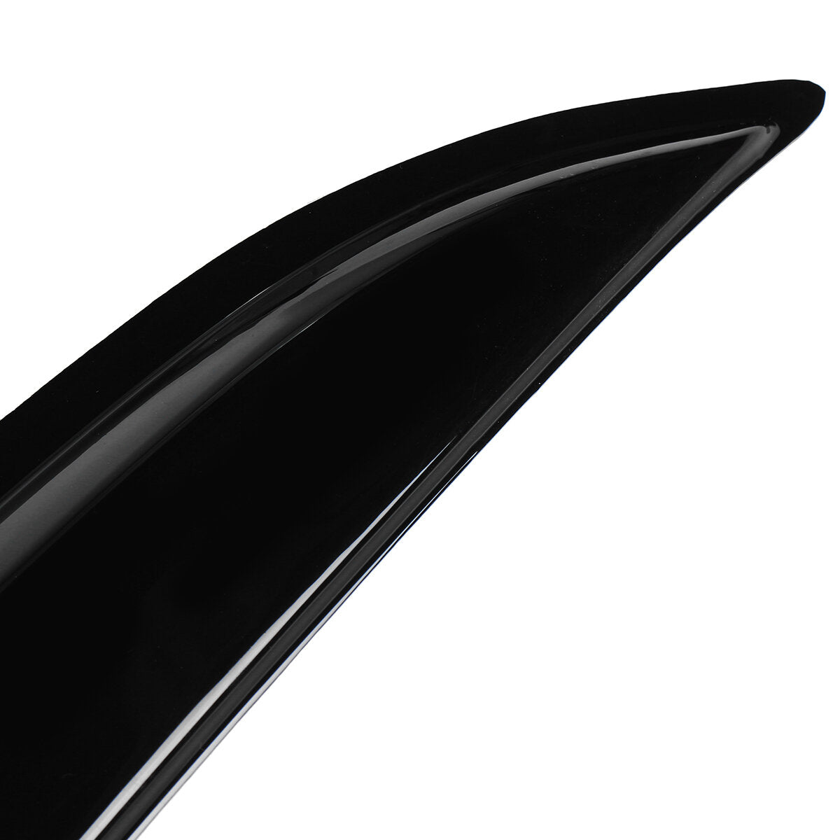 4Pcs Plastic Exterior Visor Vent Shades For 03-07 Accord 4DR Coupe Mugen Style 3D Wavy Black Window Sun Rain Guard Deflector
