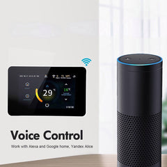 WiFi Smart 4.3" LCD Touch Color Screen Thermostat Heating Temperature Controller Works with Alexa Google Home