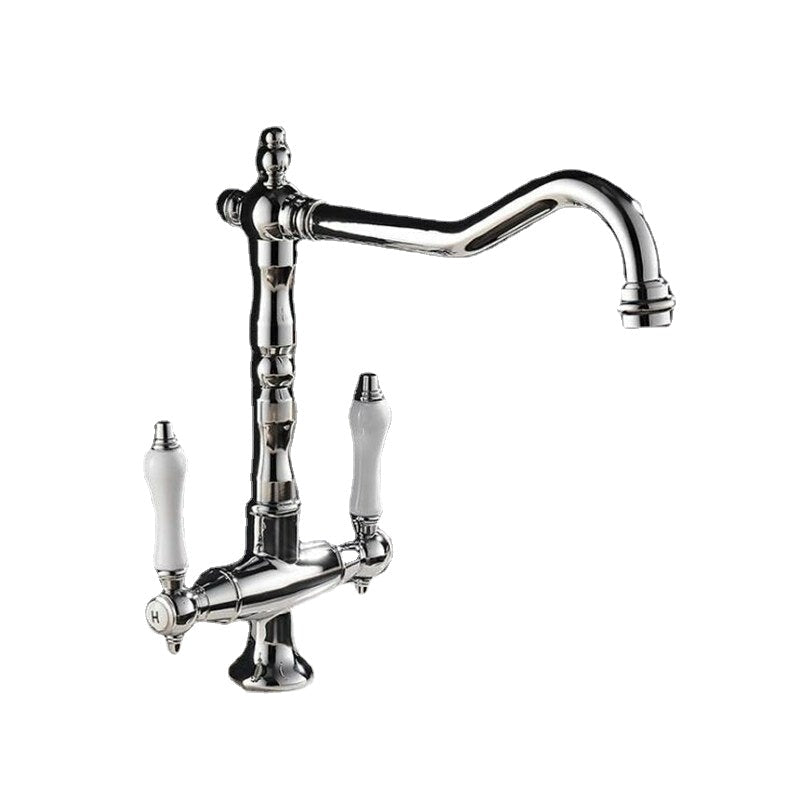 European Style Kitchen Sink Faucet Hot Cold Water Mixer Tap 360 Degree Swivel Good Valued Modern