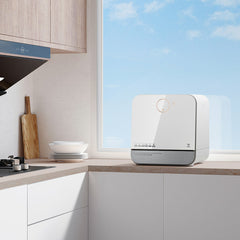 Installation-free Countertop Dishwasher 900W 220V Mijia APP Intelligent Control UV Antibacterial for Kitchen