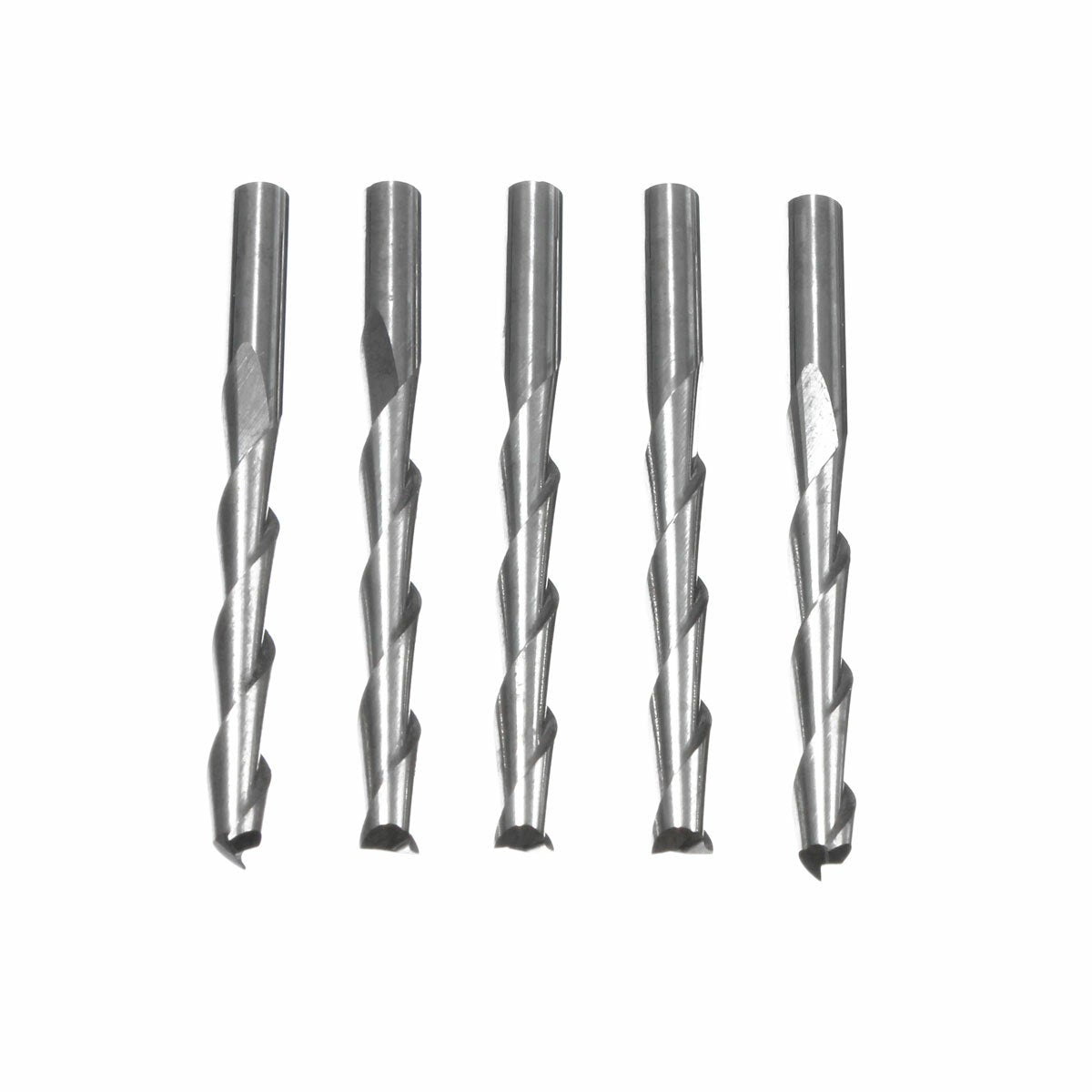 20Pcs 3.175mm Carbide CNC 2 Flute Spiral Bits End Mill Router 22mm CEL Milling Cutter